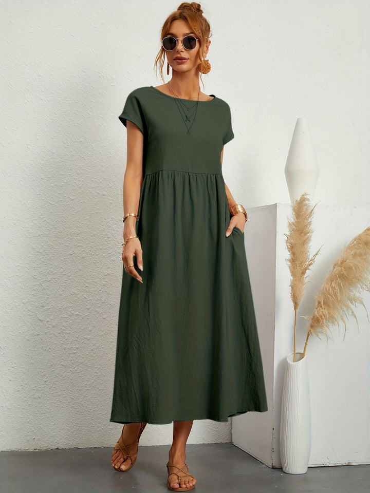 Jessica - Lässiges Leinen Kleid