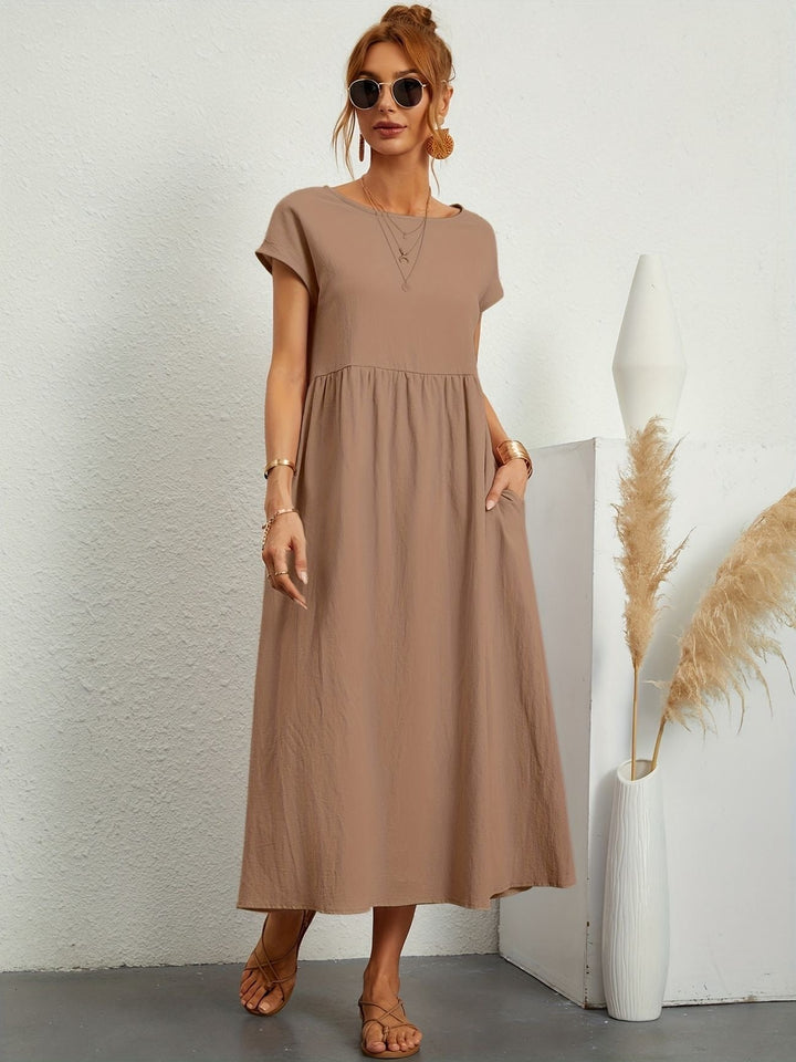 Jessica - Lässiges Leinen Kleid