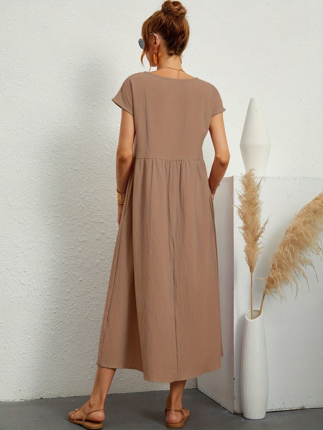 Jessica - Lässiges Leinen Kleid