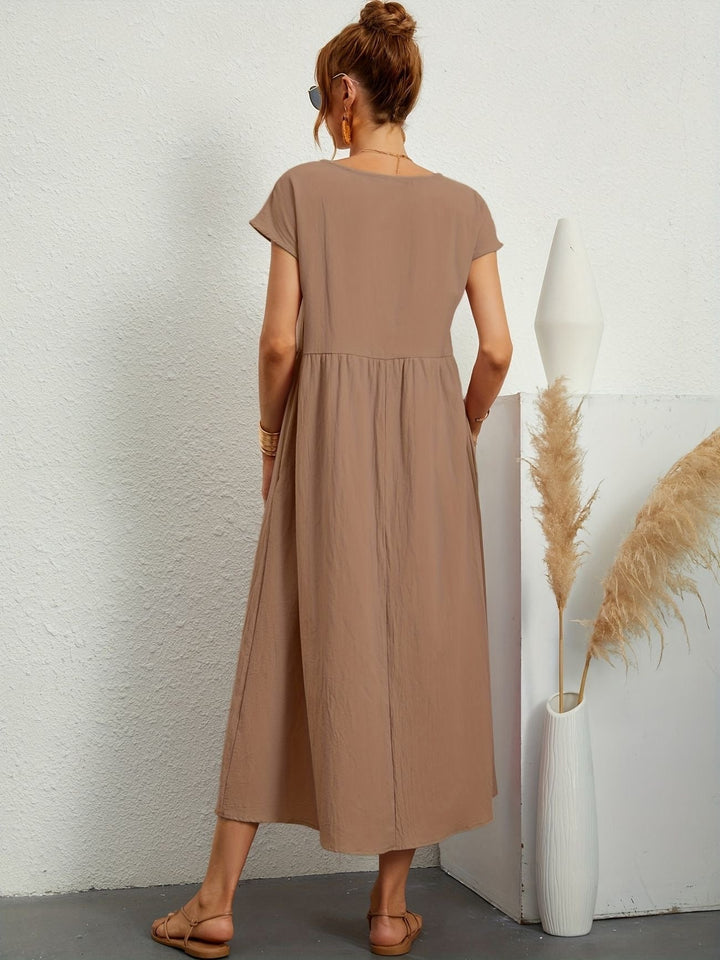Jessica - Lässiges Leinen Kleid