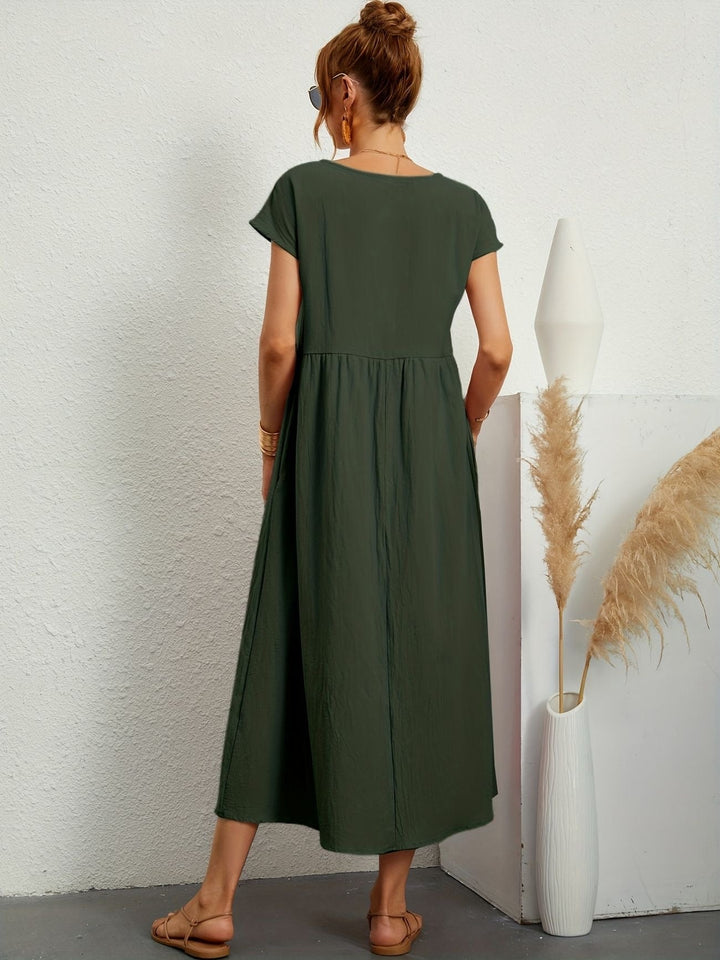 Jessica - Lässiges Leinen Kleid