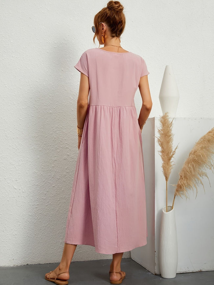 Jessica - Lässiges Leinen Kleid