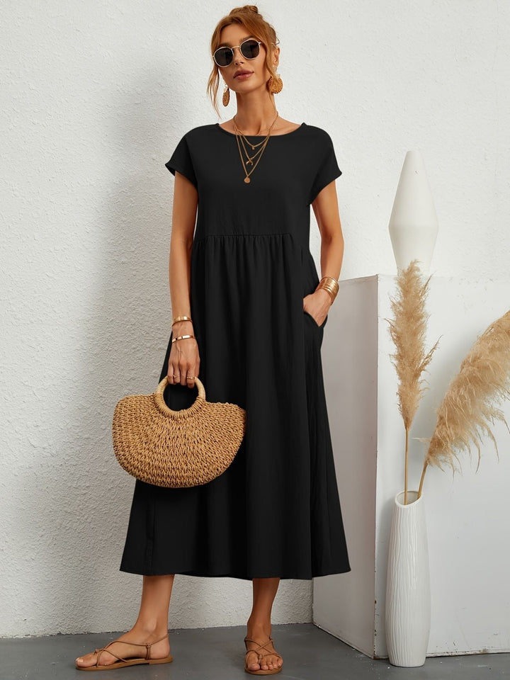 Jessica - Lässiges Leinen Kleid