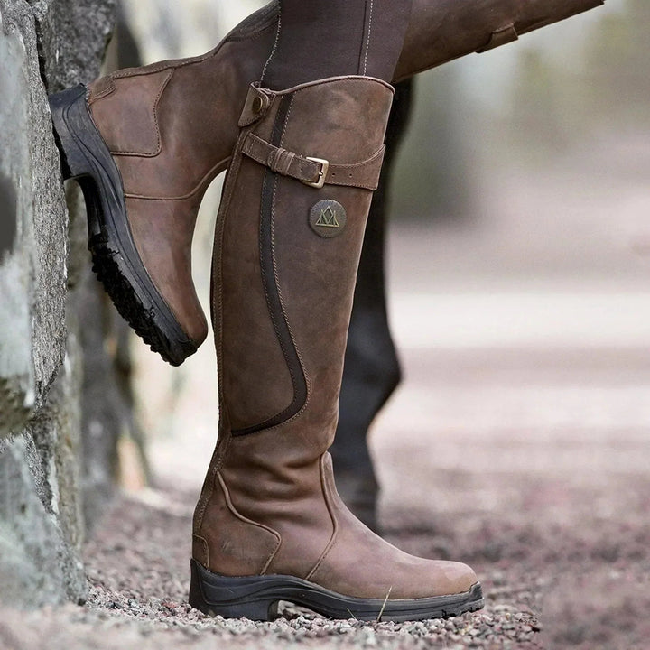Tharika – Wasserdichte Lederreit Stiefel