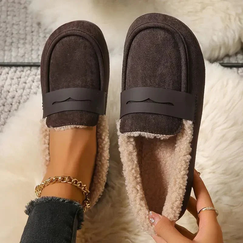 Deren – Rutschfeste Loafer Mit Fleecefutter