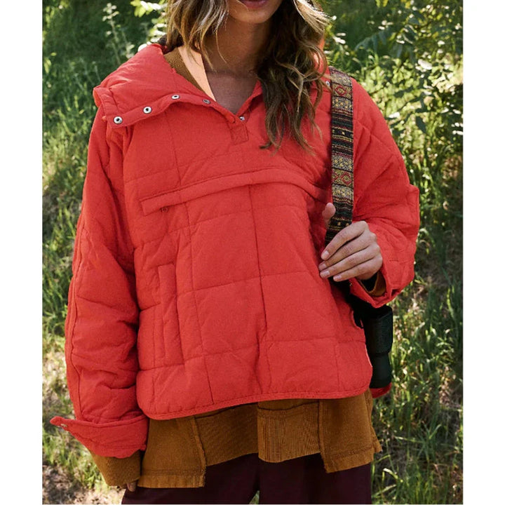 Merve – Elegante Langarm Puffer Jacke