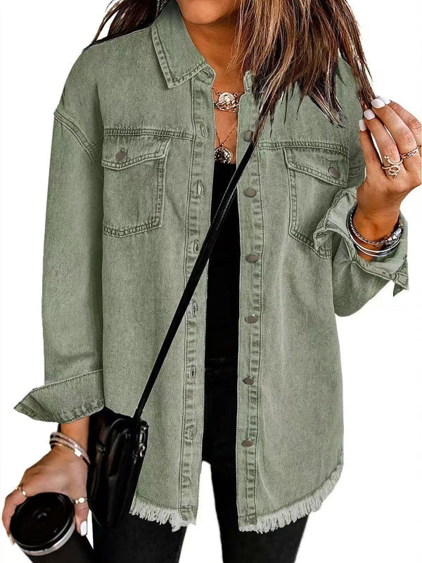 Kahlia – Langärmelige Jeansjacke