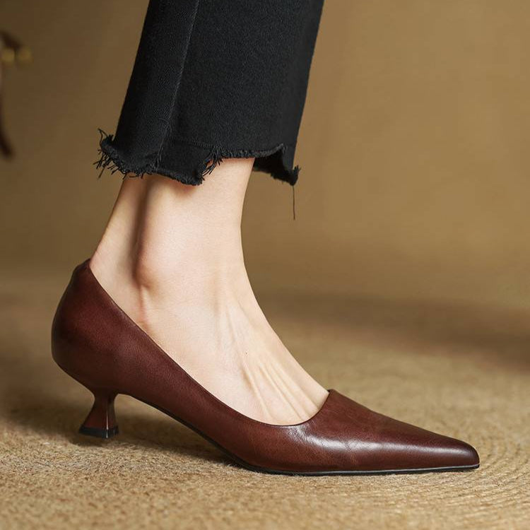 Marise - Lederpumps Mit Spitzer Zehenpartie