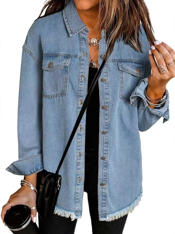 Kahlia – Langärmelige Jeansjacke