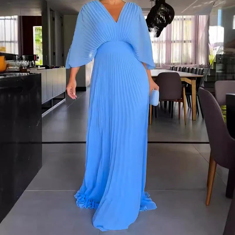 Greetje - Elegantes Plisseekleid