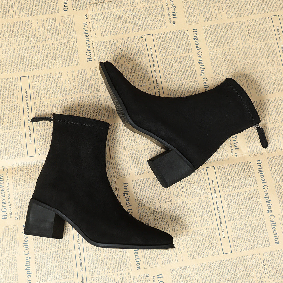 Sheley – Elegante Stiefeletten Aus Wildleder