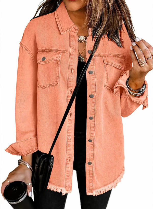 Kahlia – Langärmelige Jeansjacke
