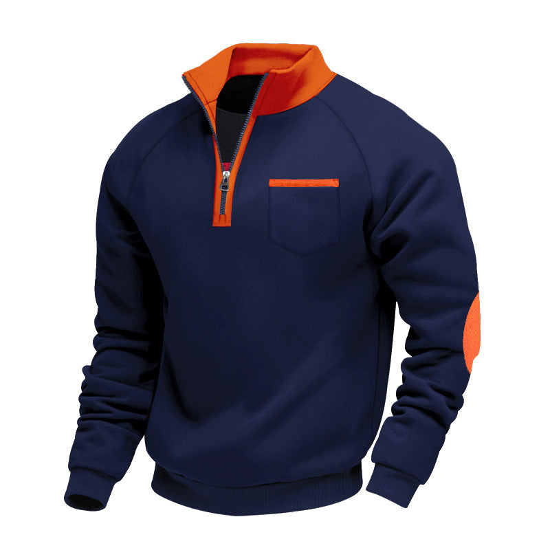 Trond – Fleece Sweatshirt Mit Viertelreißverschluss