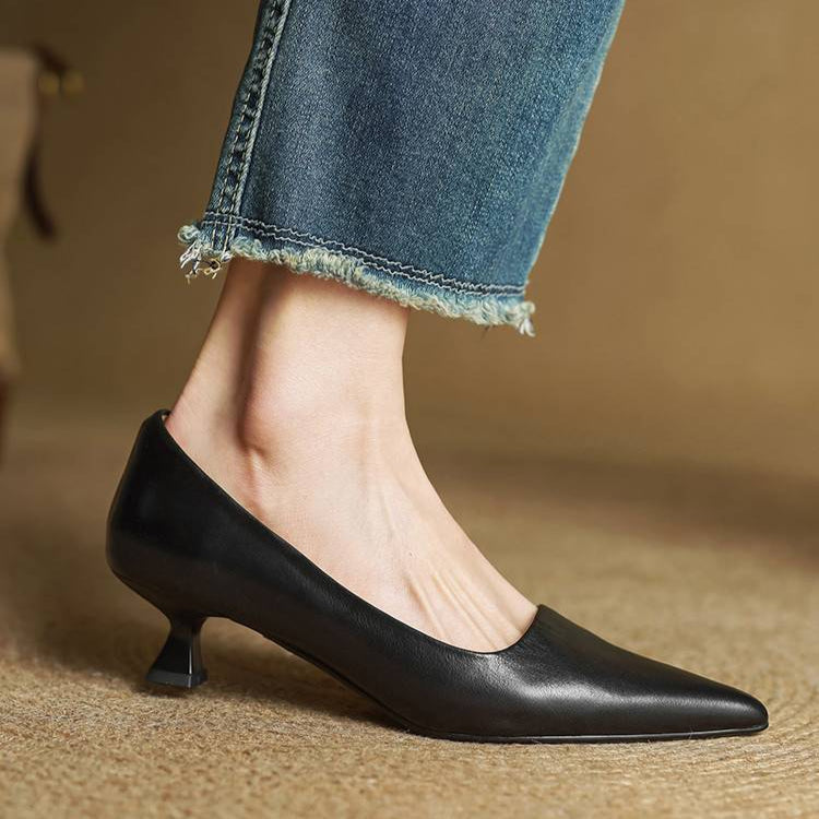 Marise - Lederpumps Mit Spitzer Zehenpartie