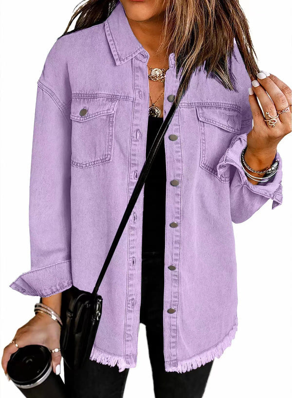 Kahlia – Langärmelige Jeansjacke