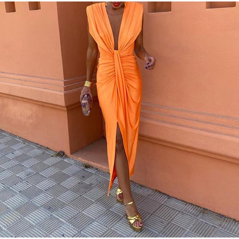 Feera - Party Kleid Mit Tiefem Ausschnitt