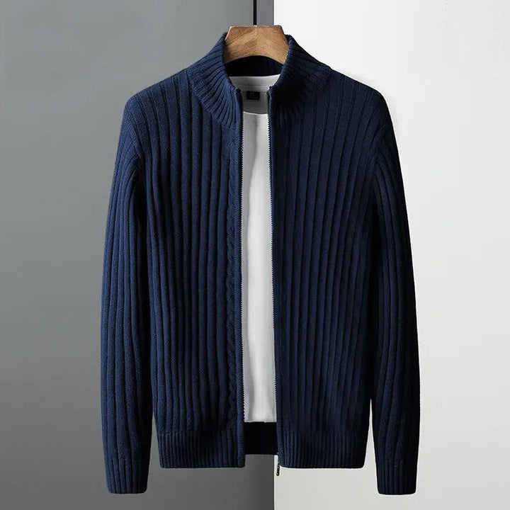 Ovidiu – Gestreifter Strickjacke Mit Reißverschluss