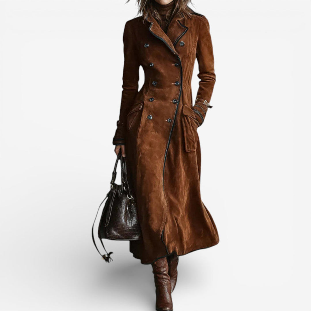 Ingeborg – Wildleder Trenchcoat