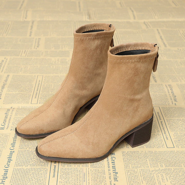 Sheley – Elegante Stiefeletten Aus Wildleder