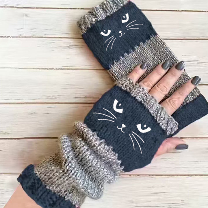 CozyPaws – Warme Handschuhe mit Cartoon-Motiv