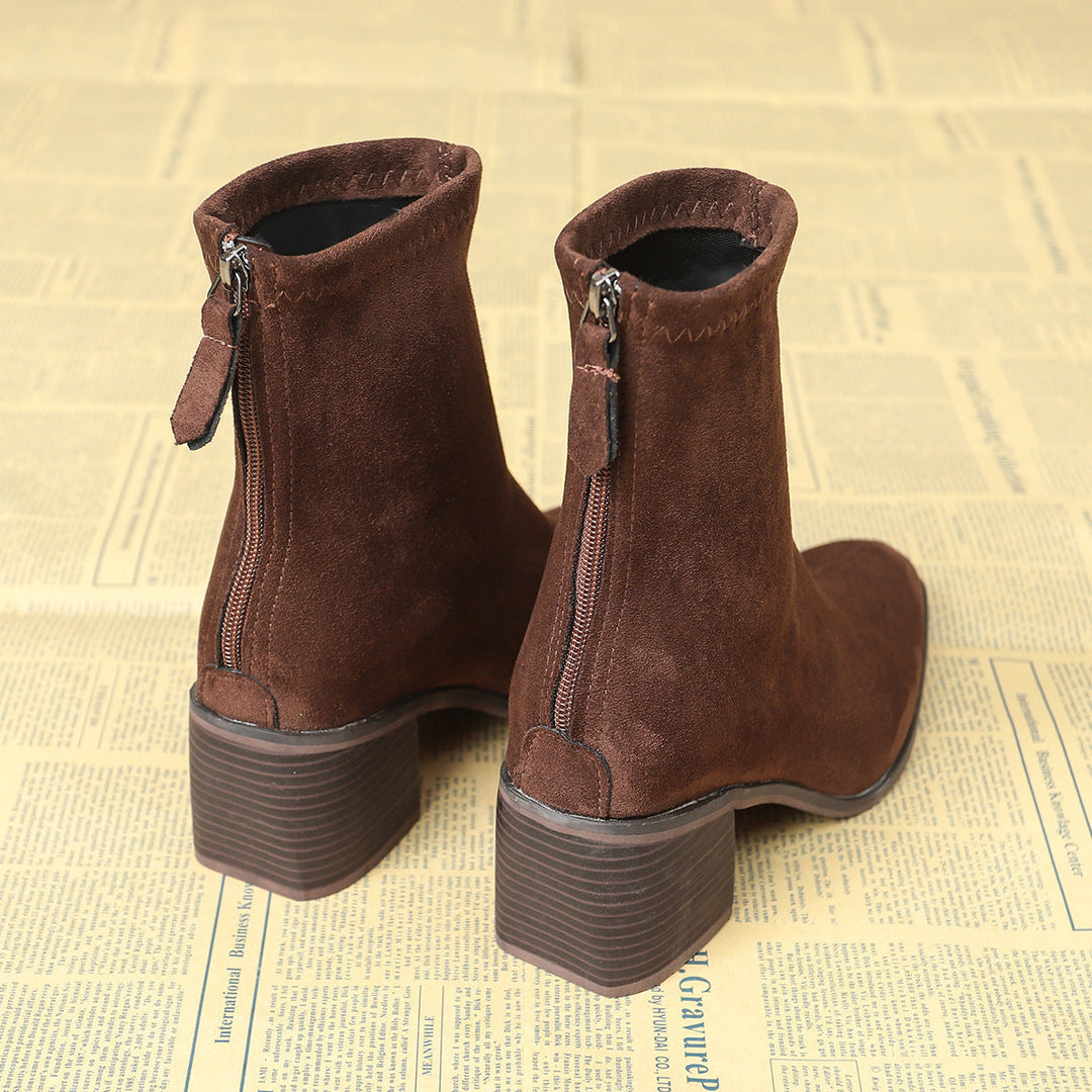 Sheley – Elegante Stiefeletten Aus Wildleder