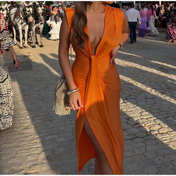 Feera - Party Kleid Mit Tiefem Ausschnitt