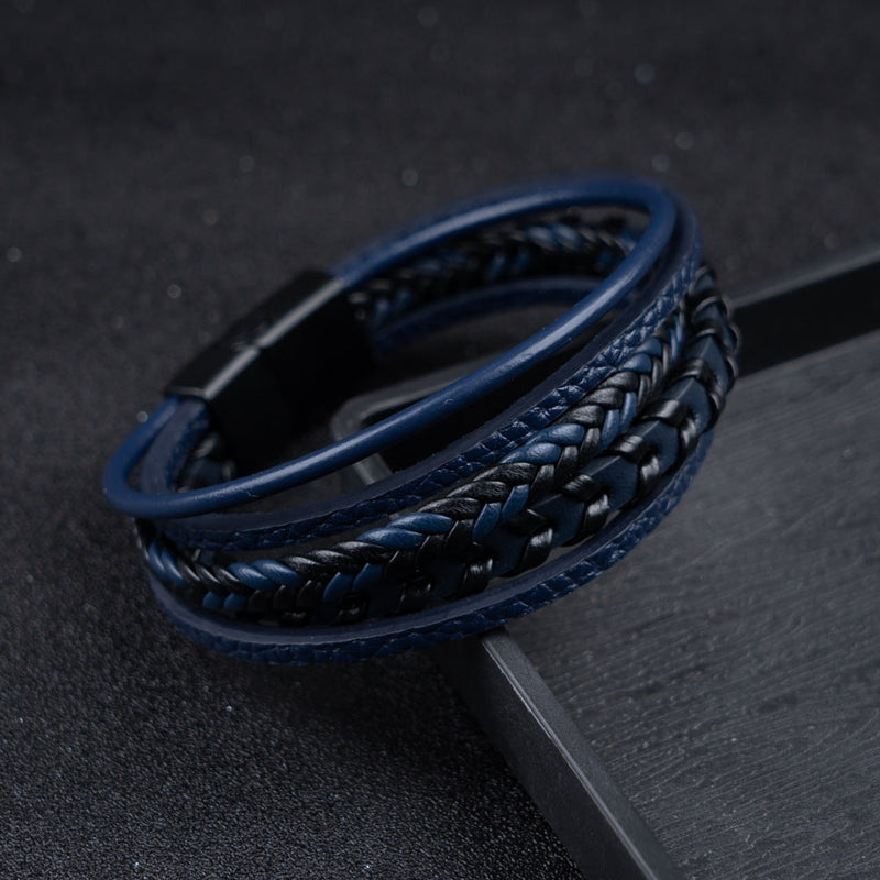 RuneCraft – Geflochtenes Wikinger Armband aus Leder