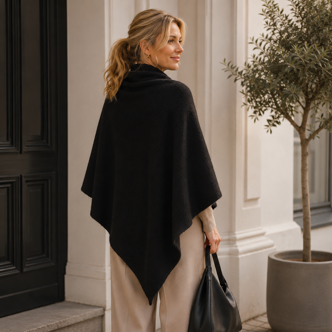 Isabel – Fleece-schal MIT Bindeband Vorne