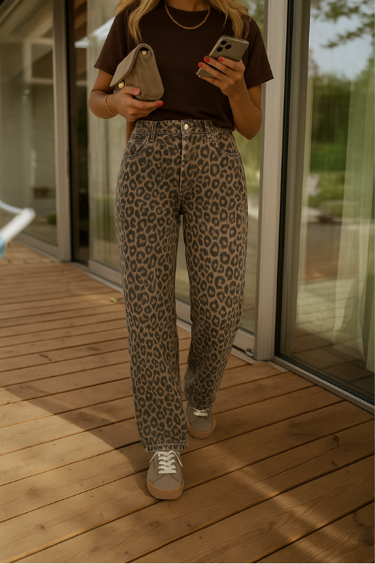 Kinga – Haremshose mit Leopardenmuster