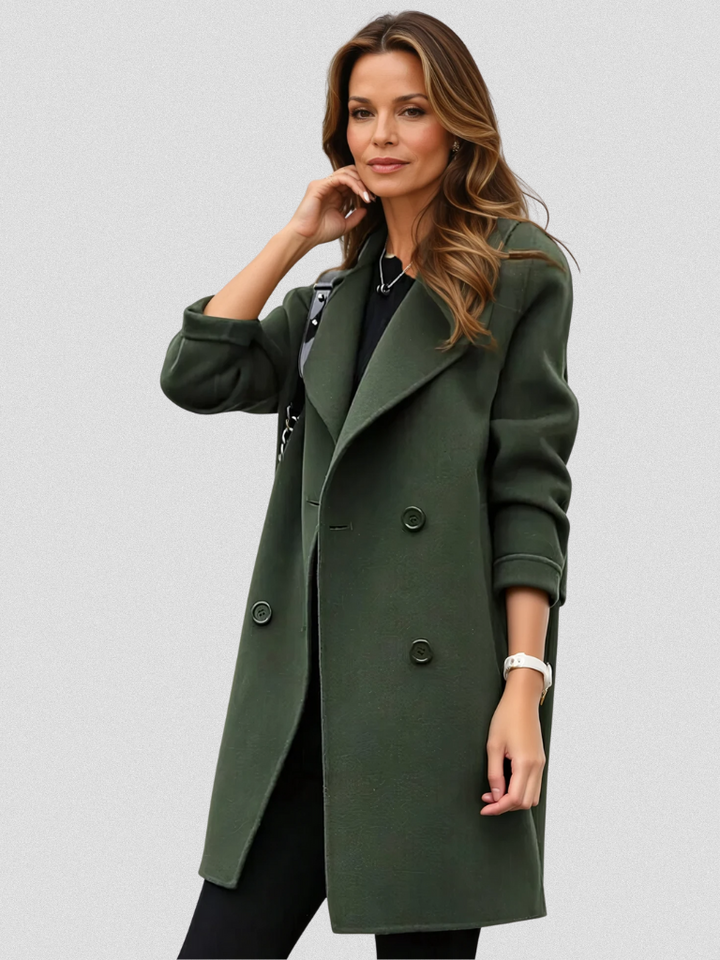 Roxana – Eleganter Zweireiher Mantel