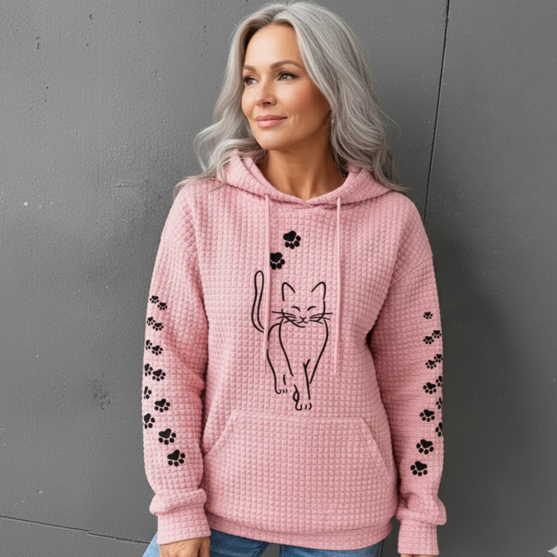 Deidre - Bequemer Warmer Strick-Kapuzenpullover