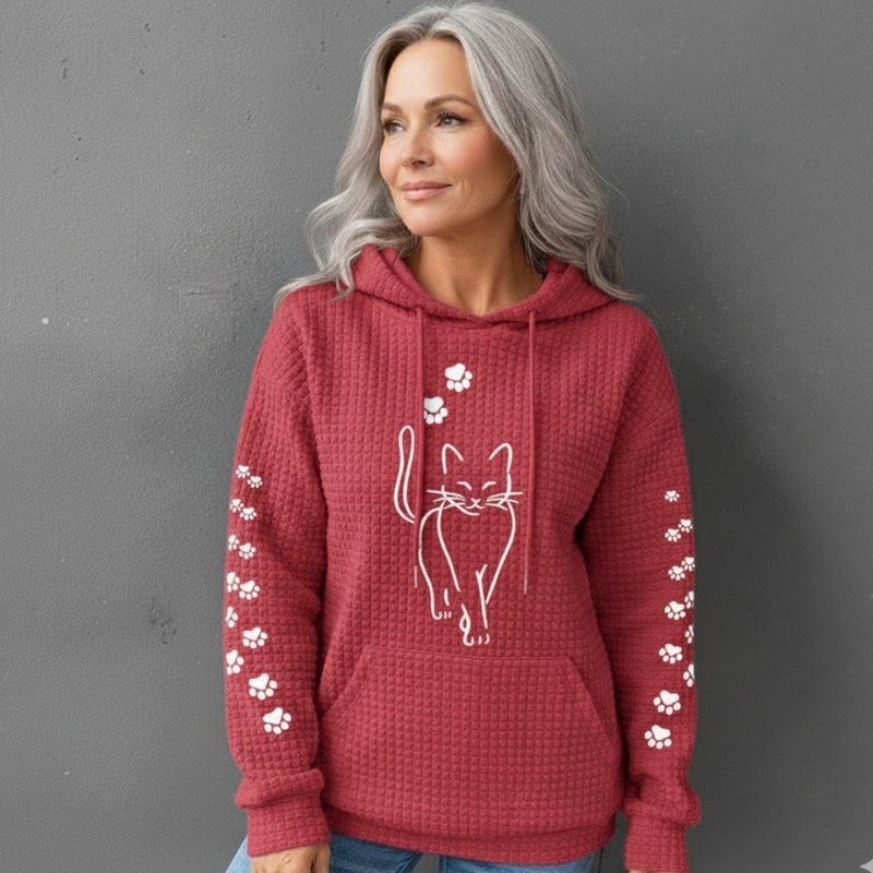 Deidre - Bequemer Warmer Strick-Kapuzenpullover