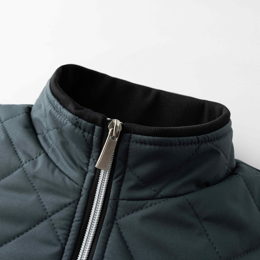 Hristo – Vlies gefütterte Jacke Mit Rautenmuster