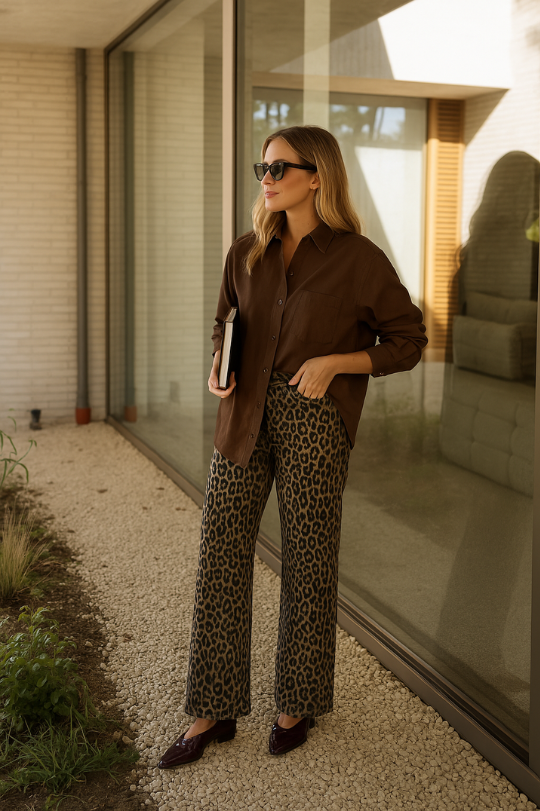 Kinga – Haremshose mit Leopardenmuster