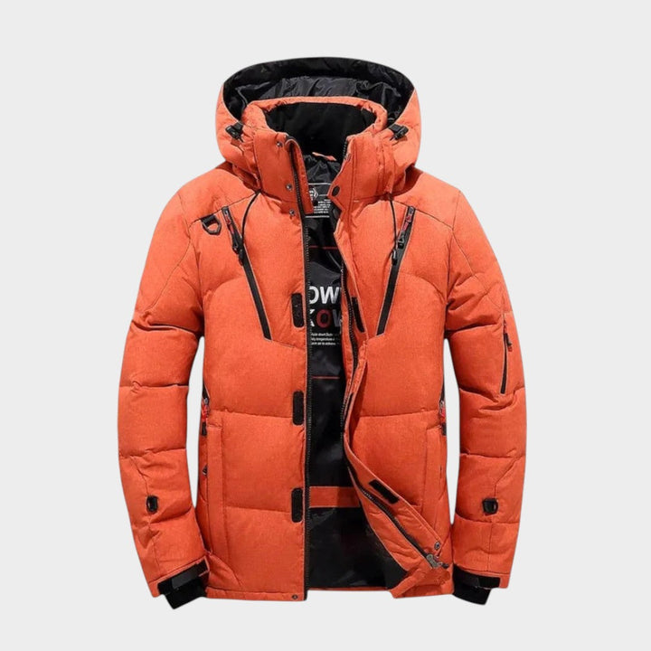Alaxis – Daunenjacke mit Kapuze und Reißverschlusstaschen