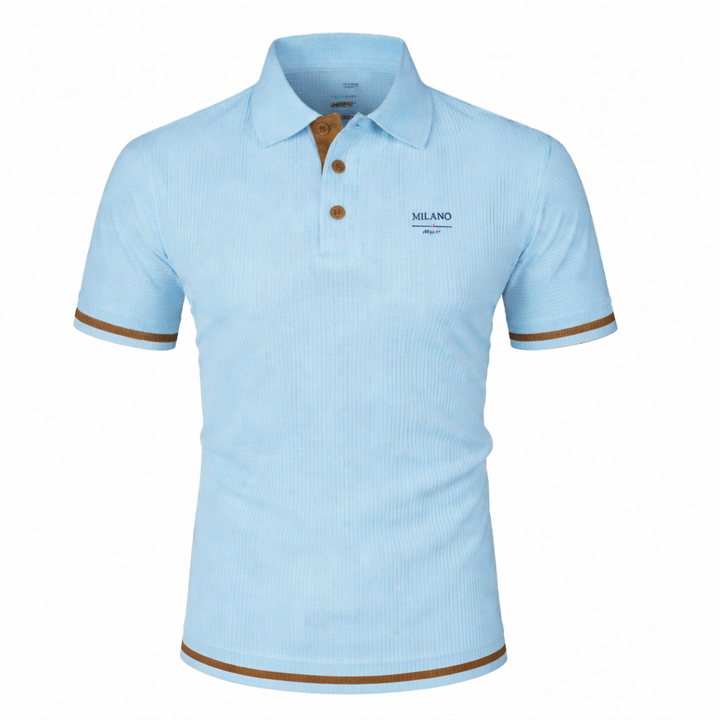 Arsen - Short Sleeve Textured Polo Shirt