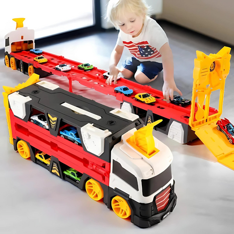 MechTrack – Vielseitiger Transformator-Lkw mit Rennstrecke