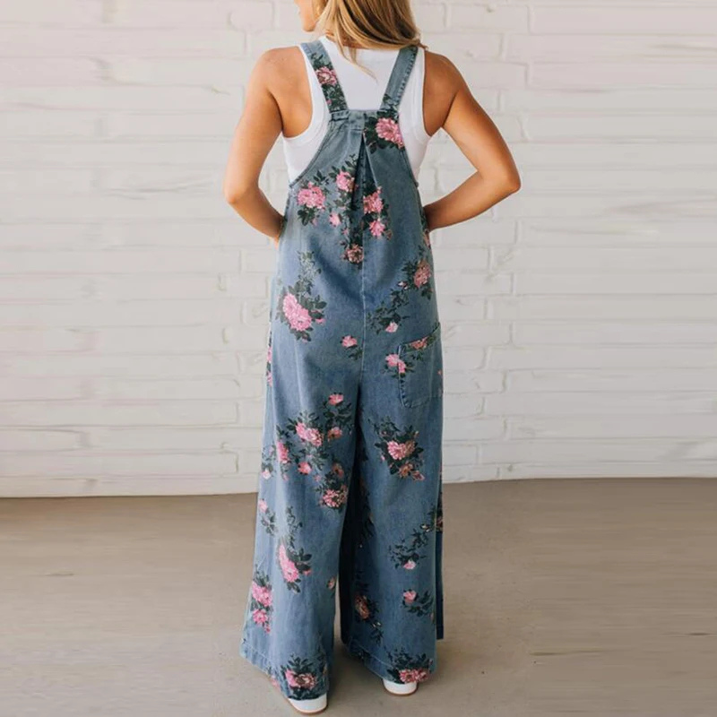 Gracina – Stilvoller Overall Mit Blumen Muster