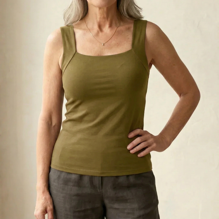 Neda - Ärmelloses Tanktop Mit Quadratischem Ausschnitt