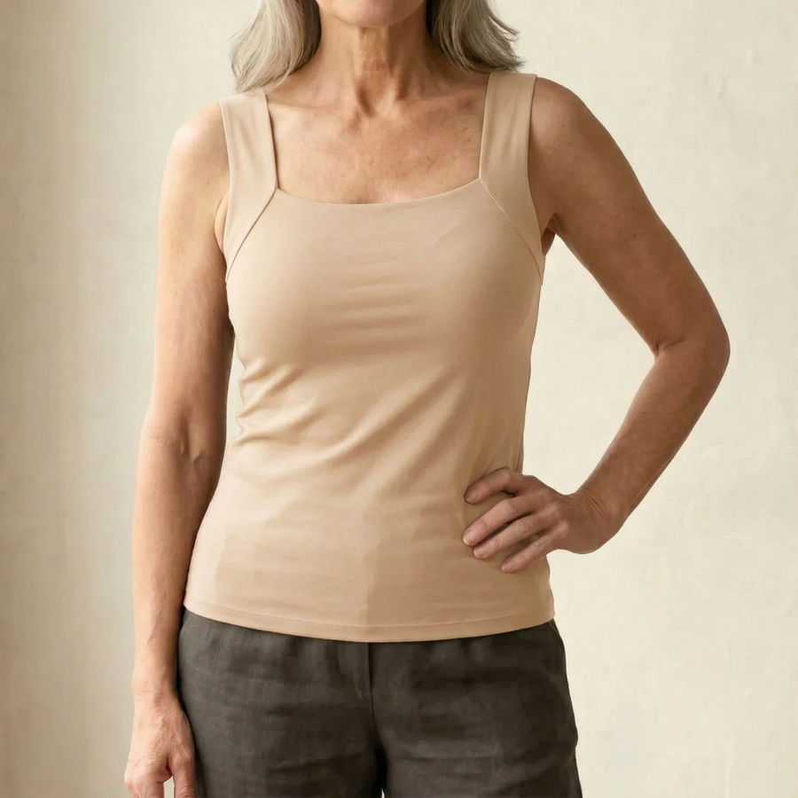 Neda - Ärmelloses Tanktop Mit Quadratischem Ausschnitt