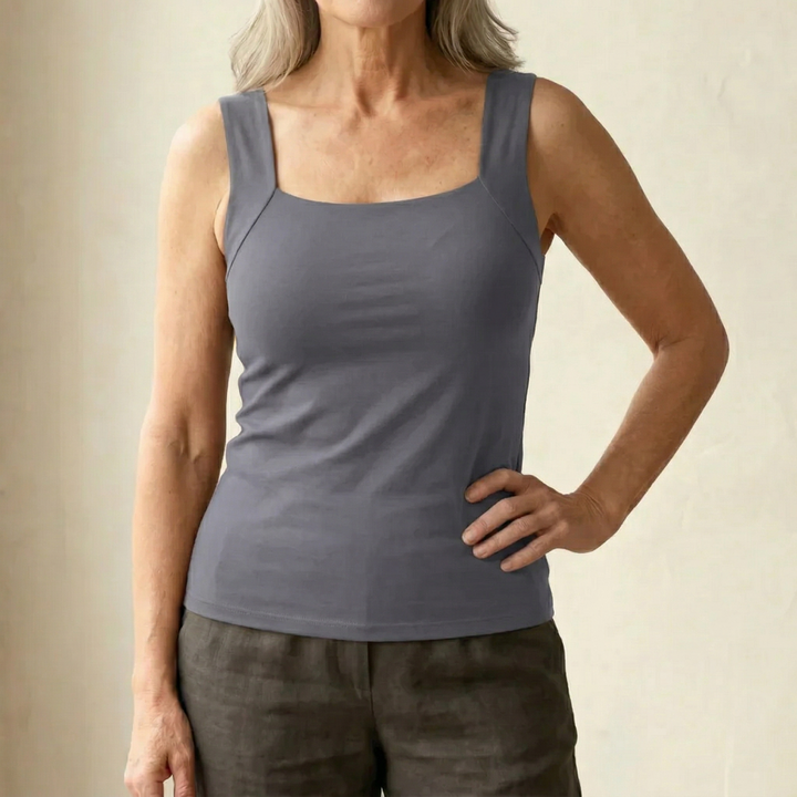 Neda - Ärmelloses Tanktop Mit Quadratischem Ausschnitt