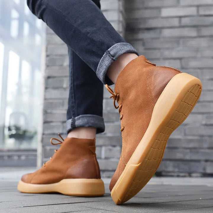 Avishai – Lederstiefel Mit Schnürung