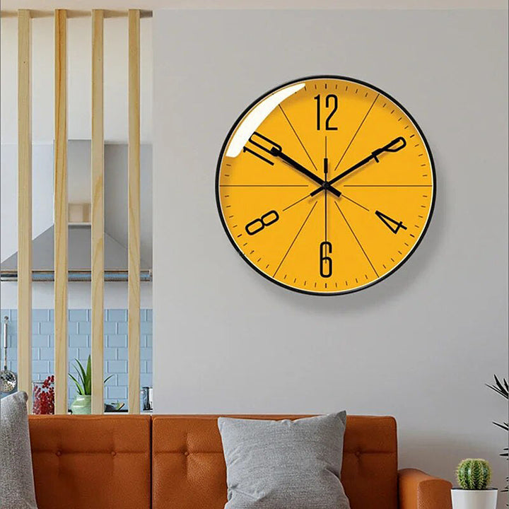 HourNest – Oslo Orange Wanduhr