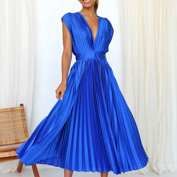 Gonny - Ärmelloses Kleid Mit Falten
