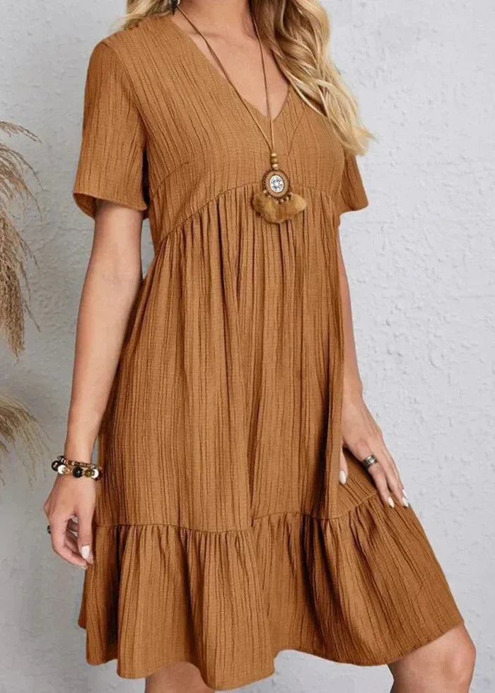 Lorene – Elegantes Bauch Schmeichelhaft Kleid