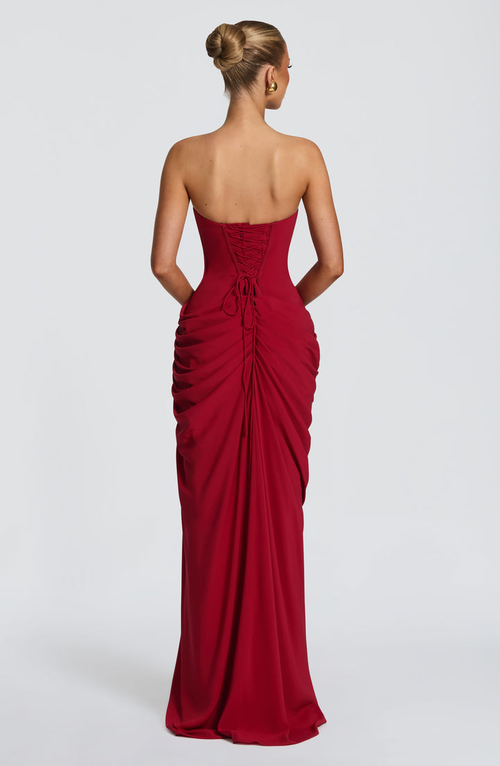 Narja – Trägerloses Maxikleid