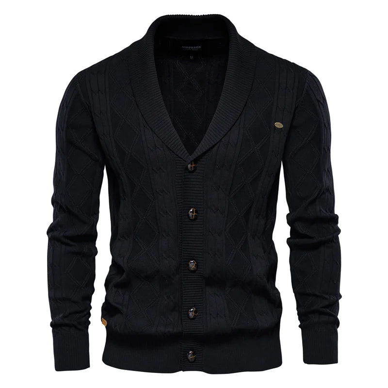 Janusz - Knopfleiste Strick Jacke