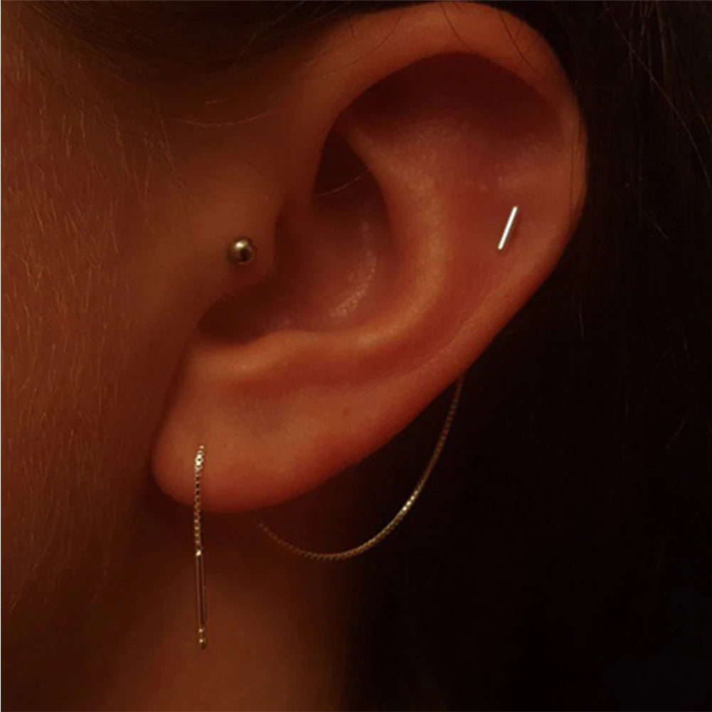 Jolana – T-Förmiger Kettenohrring