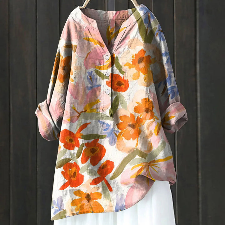 Jovita - Bluse Mit Blumendruck