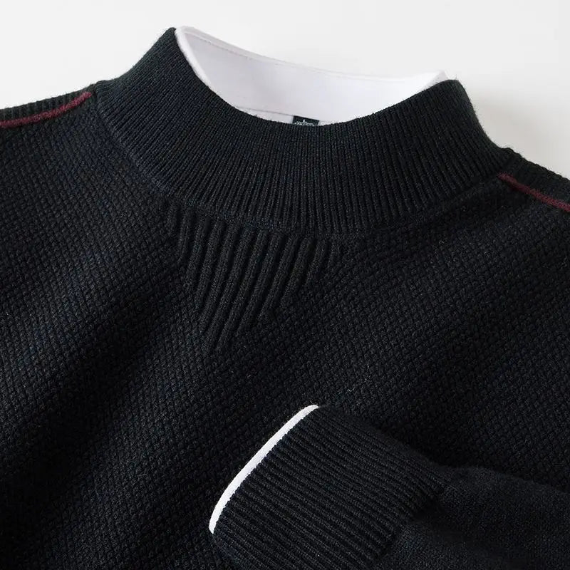 Jaison – Pullover mit strukturiertem Strick und Rundhalsausschnitt
